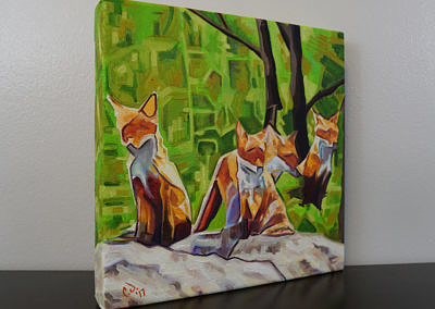 DSC00055 - 2017-03 - Painting - Fox Cub Four 1080px-right-cameron-dixon