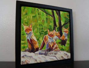 DSC00058 - 2017-03 - Painting - Fox Cub Four 1080px-frame-right-cameron-dixon