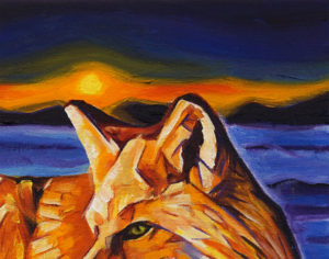 DSC00060 - 2017-03 - Painting - Twilight Fox 1080px-front-detail-c-cameron-dixon