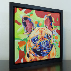 Popart-frenchie by Cameron Dixon -frame-front-right-1080px