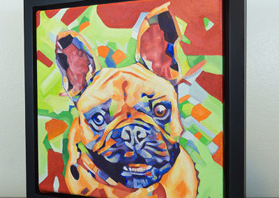 Popart-frenchie by Cameron Dixon-frame-front-left-1080px