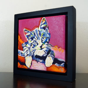 2017-05 - Pop Art Kitten1 by Cameron Dixon - framed-left-1080px