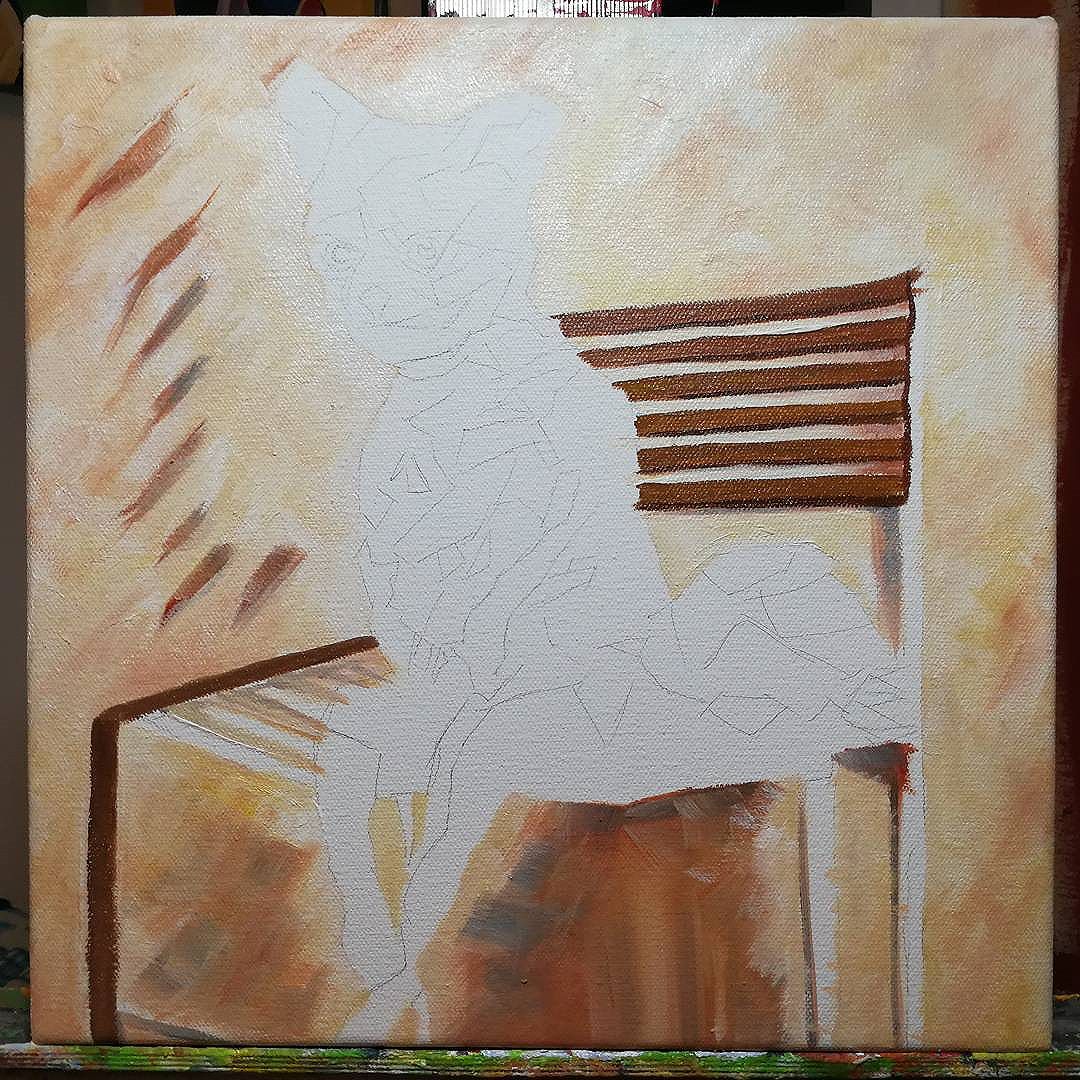 Work in Progress
Bad Taxidermy Fox.
12in x 12in
Acrylic/oil on canvas

Is this the end of the fox series? Nah! ...maybe?